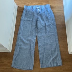 Athleta Linen Wide Leg Pants